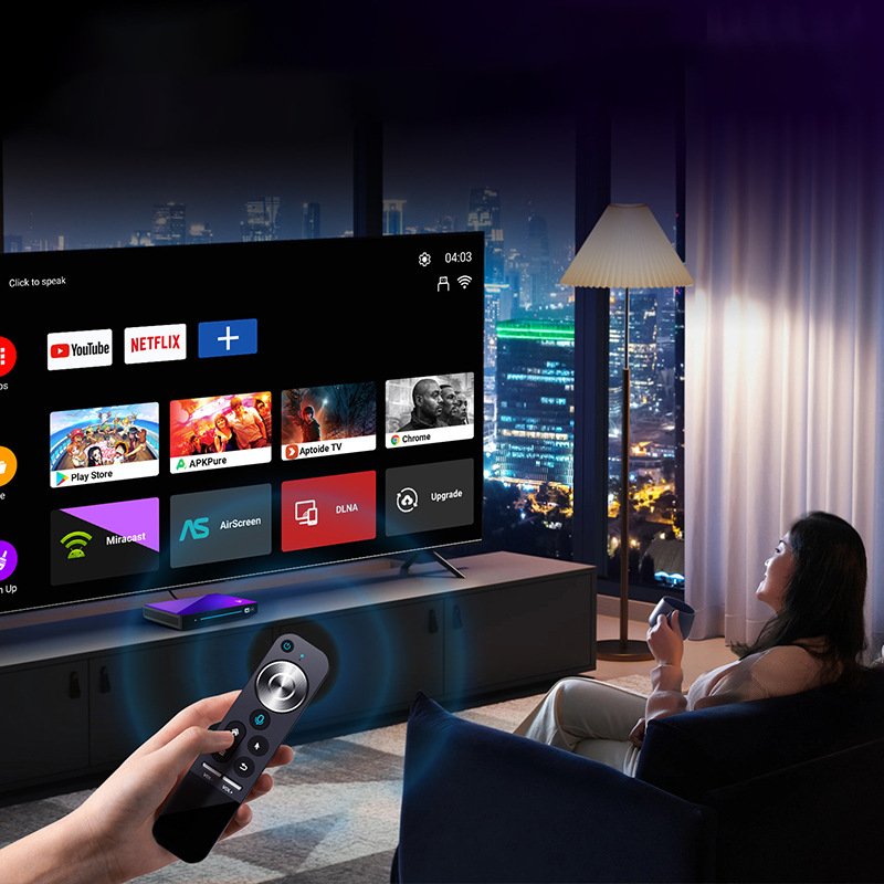 H96Maxm9 digiboksi kiip toetab kõrglahutusega videot, Androidi Bluetoothi taasesitust, 4K täielikku võrguühendust ja 4K üliselget taasesitust