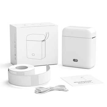 Piiriülene kaasaskantav Bluetooth mini väike termokäsitsi hinnasildi nutimärkmeprinter viimistlusega