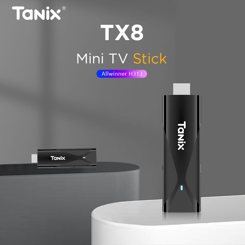 Tanix Tx8 2G16G Android 10 2.4g Wifi Allwinner H313 мрежов плейър Tvdongle
