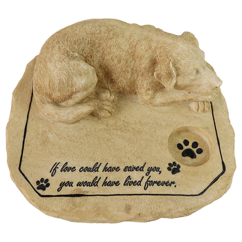 „Amazon“ 3D šunų augintinių atminimo antkapis lauko kiemo dervos dekoravimui šuniukų atminimo akmenų papuošalai