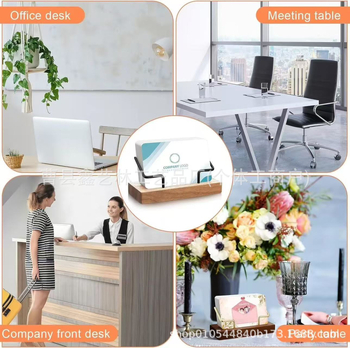 Puidust visiitkaardiümbris, must pähklipuust messingist, loominguline lauakontori visiitkaardihoidja, visiitkaartide alus, lauakontori visiitkaart