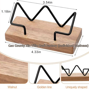 Puidust visiitkaardiümbris, must pähklipuust messingist, loominguline lauakontori visiitkaardihoidja, visiitkaartide alus, lauakontori visiitkaart