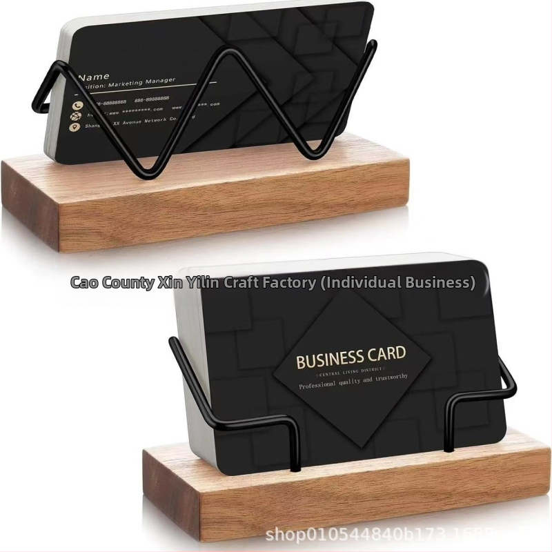 Puidust visiitkaardiümbris, must pähklipuust messingist, loominguline lauakontori visiitkaardihoidja, visiitkaartide alus, lauakontori visiitkaart