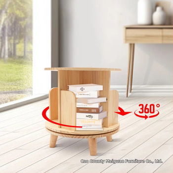 Väike täispuidust pöörlev raamaturiiul, laste raamatute hoiukapp, põrandaraamat, pildiraamatute vitriinkapp