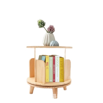Väike täispuidust pöörlev raamaturiiul, laste raamatute hoiukapp, põrandaraamat, pildiraamatute vitriinkapp