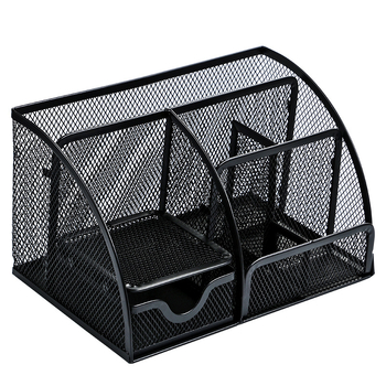 Deli 9200 daudzfunkcionāls pildspalvu turētāja uzglabāšanas kaste pildspalvu turētājs metāla sieta pildspalvu turētājs biroja piederumiem