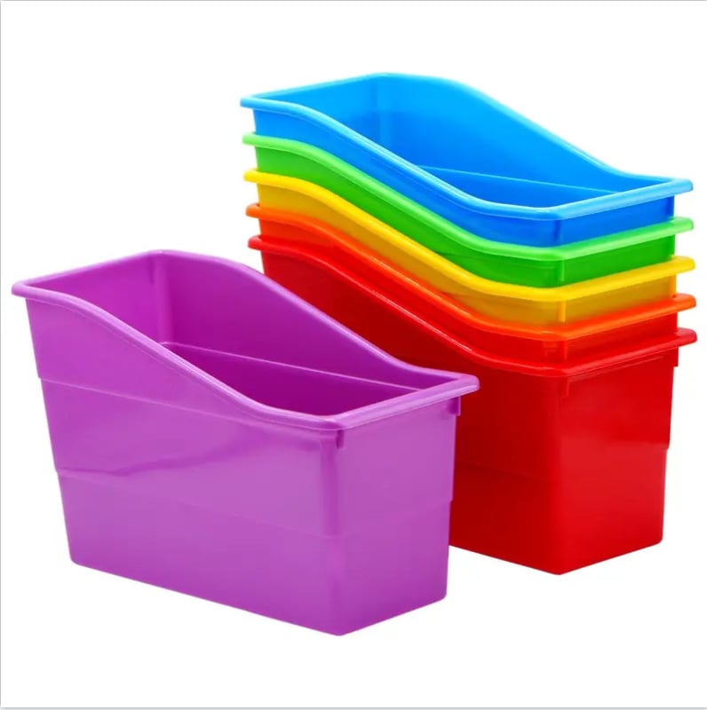 Pārrobežu karstā pārdošanas vienkārša uzglabāšanas kaste biroja dokumentu glabāšanai plastmasas ēkas kaste rotaļlietu apdarei klases kancelejas preču glabāšanai