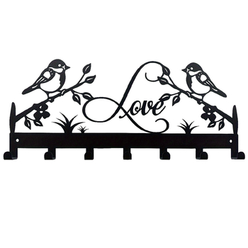 Határokon átnyúló fém kulcstartó akasztó madár dekoráció fali kabátakasztó tároló konzol fürdőszobai törölköző madár akasztó