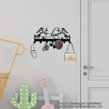 Határokon átnyúló fém kulcstartó akasztó madár dekoráció fali kabátakasztó tároló konzol fürdőszobai törölköző madár akasztó