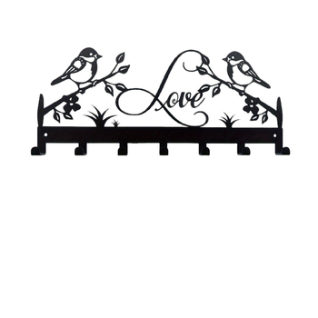 Határokon átnyúló fém kulcstartó akasztó madár dekoráció fali kabátakasztó tároló konzol fürdőszobai törölköző madár akasztó