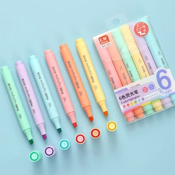 Huilino tarpvalstybiniai fluorescenciniai rašikliai, šviesios spalvos ranka rašyti laikraščių studentų žymekliai, spalvingi, didelės vertės meno piešimo grafiti rašikliai