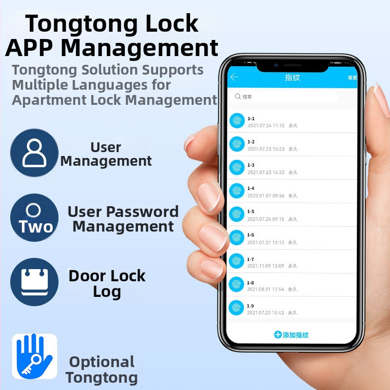 Заключване за пръстови отпечатъци на вратата на стаята с единично заключване на езика заключване на дръжката на тялото графити дистанционно комбинирано заключване достъп до вътрешна врата електронна интелигентна ключалка