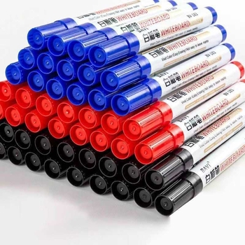 Baltos lentos rašiklis, ištrinamas vaikams, juoda spalva, mokytojo didelės talpos lentos rašiklis vandens pagrindu, teptukas baltai klasei