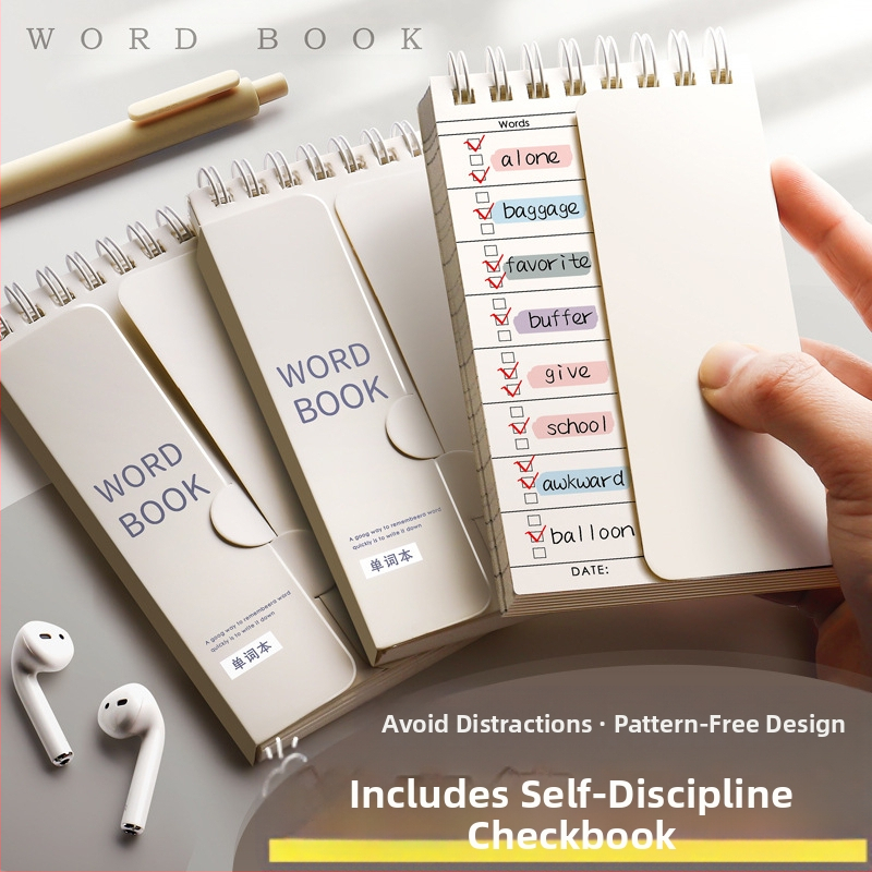 Anglų kalbos žodyno įsiminimo knyga „Ebbinghaus“ gali apimti mažus sąsiuvinius, nešiojamus mažus sąsiuvinius magistrantūros stojamųjų egzaminų vidurinių mokyklų mokiniams