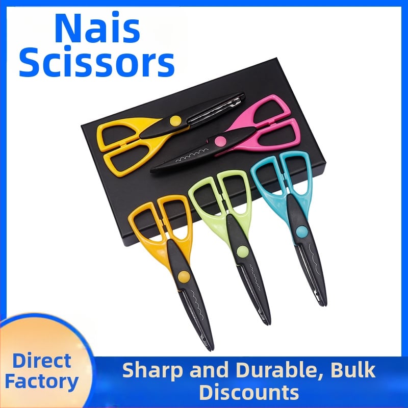 12, 12 είδη μοτίβων κοπής, πολλαπλών προδιαγραφών πλαστικό ψαλίδι τέχνης ασφαλείας δημιουργικό ψαλίδι χειροτεχνίας ψαλίδι χαρτιού