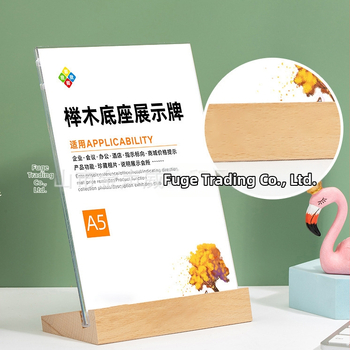 A4-es erős mágneses asztali tábla, kiállító tábla, asztali tábla, éttermi akril asztali kártyatartó, kétoldalas, L alakú asztali tábla állvány