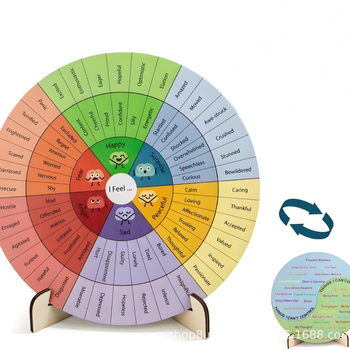 Emotsionaalne ratas, ravilaua kaunistus, suur kahepoolne emotsionaalse diagramm, südame tervise ravi, puidust kaunistused