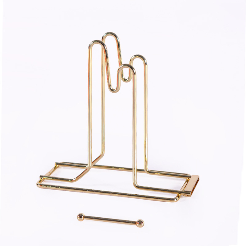 Metallist piletiriiul loteriiriiul piletiriiuli hoidik kullatud messingist riiul loteriipiletiriiul