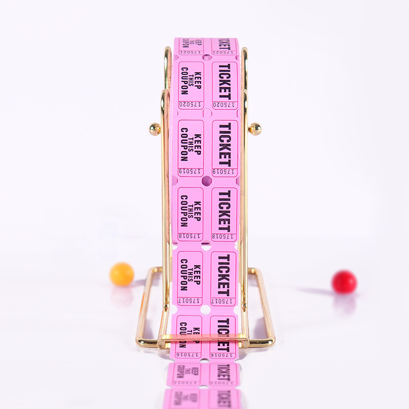 Metallist piletiriiul loteriiriiul piletiriiuli hoidik kullatud messingist riiul loteriipiletiriiul