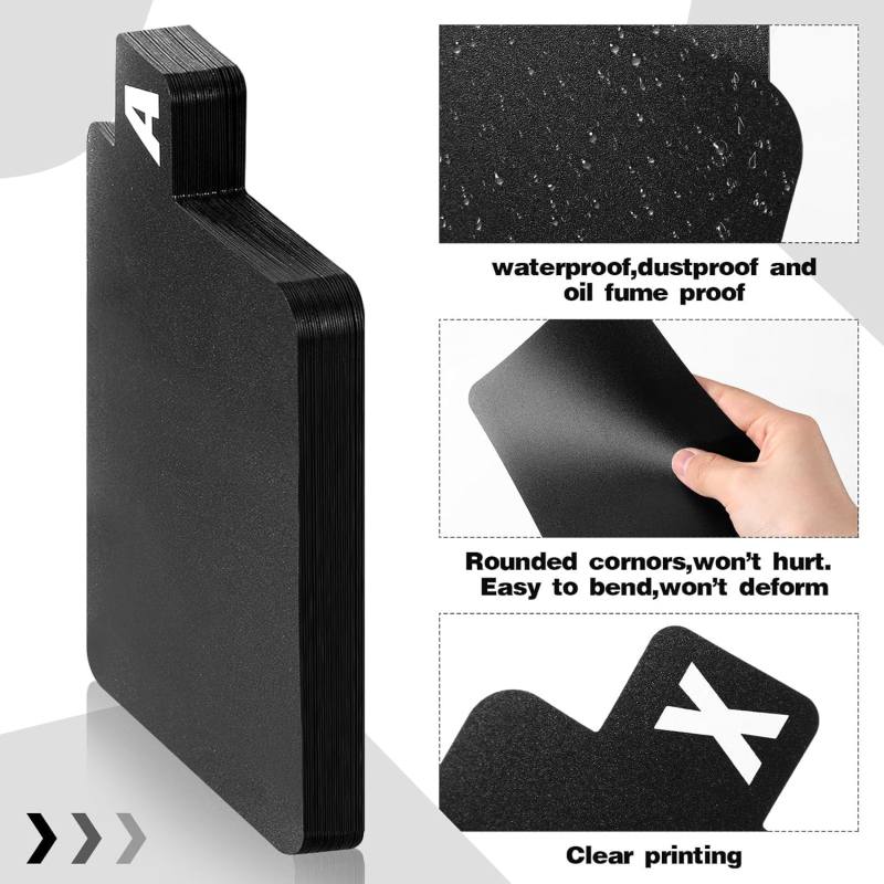 sandėlyje didmeninė prekyba tarpvalstybiniai sprogimai PpA-Z raidžių skirtukas juodas įrašų saugojimo skirtukas indekso kortelės klasifikacija