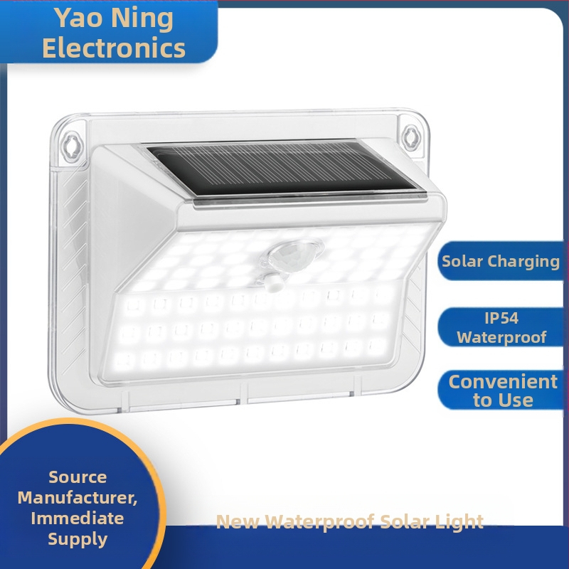 Kuum müük 2023 uus LED päikeseenergial töötav veekindel induktsioonlamp välistingimustes kasutatav sisehoovi seinalamp LED päikeseenergial töötav COB seinalamp