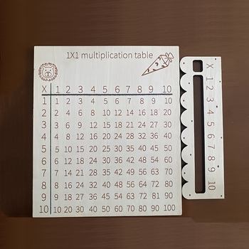 Határokon átnyúló népszerű új termék tanulási "Szorzótábla" eszközök fa kézműves termékek bukszusfából modern egyszerű fatábla