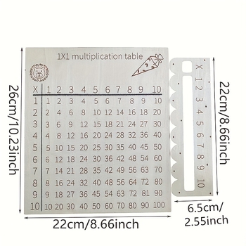 Трансграничен популярен нов продукт за учене „Таблица за умножение“ Прибори за дървени занаяти чемшир Модерна семпла дървена табела