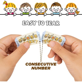 Amazoni uued loteriimängu piletid sobivad ürituste, klassiruumide ja koolide karnevalimängude preemiamängudeks peredele