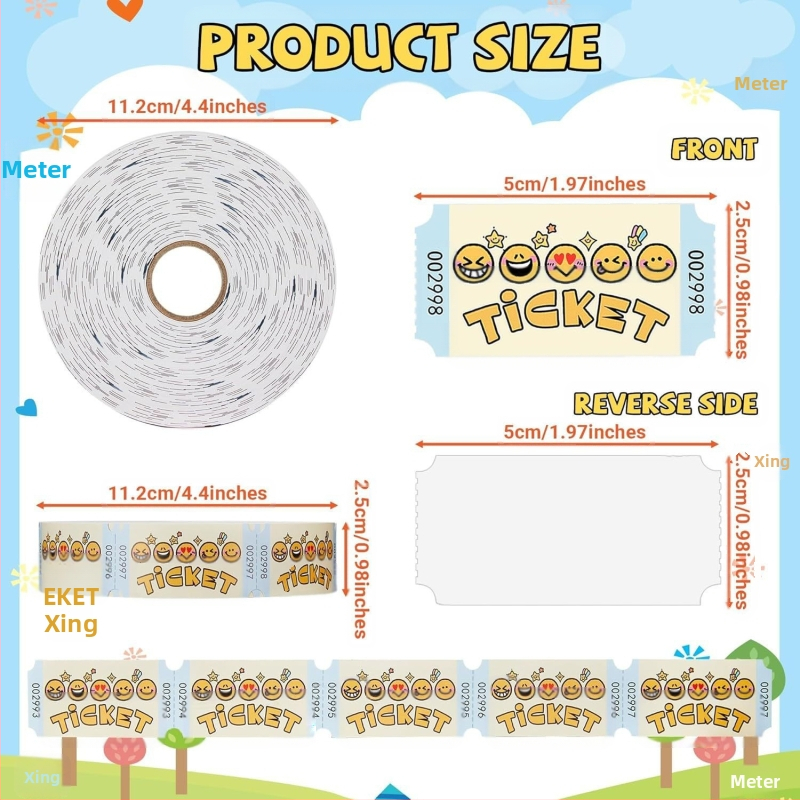 Новите билети за лотарийни игри на Amazon са подходящи за събития, класни стаи, училище, карнавални класни стаи, семейни игри с награди.