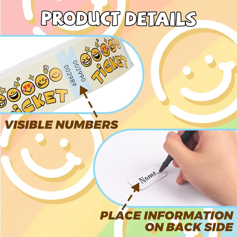 Amazoni uued loteriimängu piletid sobivad ürituste, klassiruumide ja koolide karnevalimängude preemiamängudeks peredele