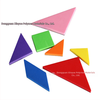 EVA щамповане на геометрични фигури триъгълник, кръгъл пъзел щамповане EVA играчки продукти