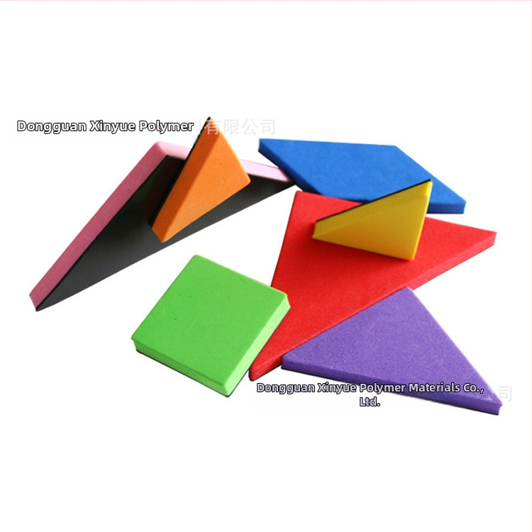 EVA щамповане на геометрични фигури триъгълник, кръгъл пъзел щамповане EVA играчки продукти