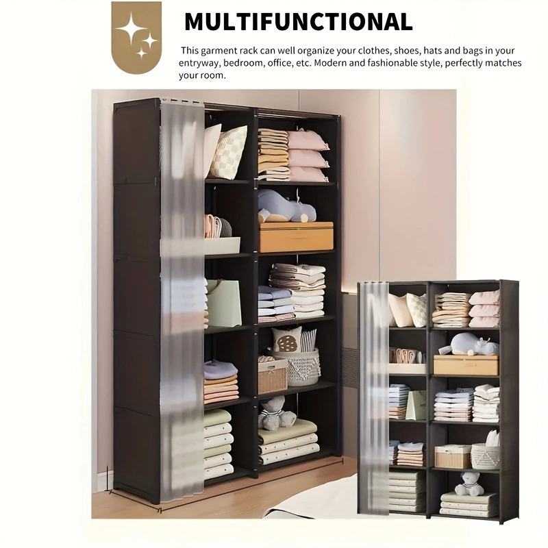 Piiriülene populaarne lihtne mitmekihiline raamaturiiuli hoiukapp põrandal seisev tolmukindel majapidamisriiuli hoiustamisriiuli siltide kohaletoimetamine