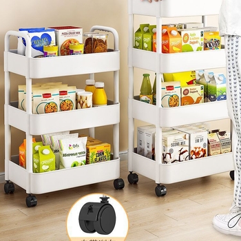 Ράφι αποθήκευσης κουζίνας, καρότσι δαπέδου, κινητό μπάνιο, σνακ, τουαλέτα, πολυστρωματική ράφι αποθήκευσης κομοδίνου για υπνοδωμάτιο