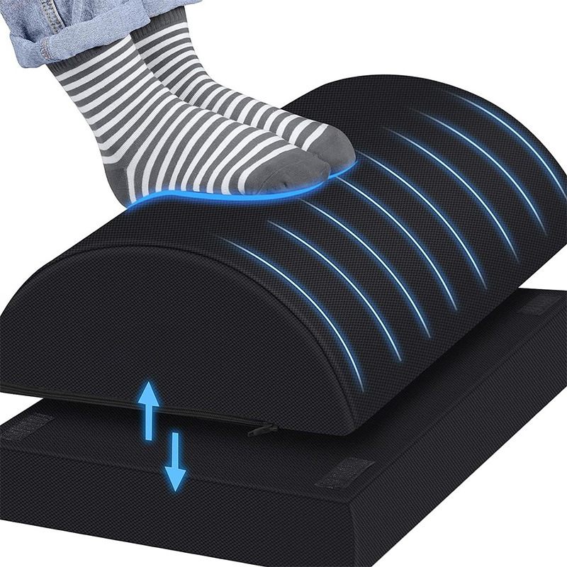 Kāju spilvens Neslīdošas atmiņas putas Lēna atsitiena divslāņu pusapļa kāju spilvens Kāju paaugstinājuma paliktnis Pēdu spilvens Memory Foam pamatnes kāju balsts