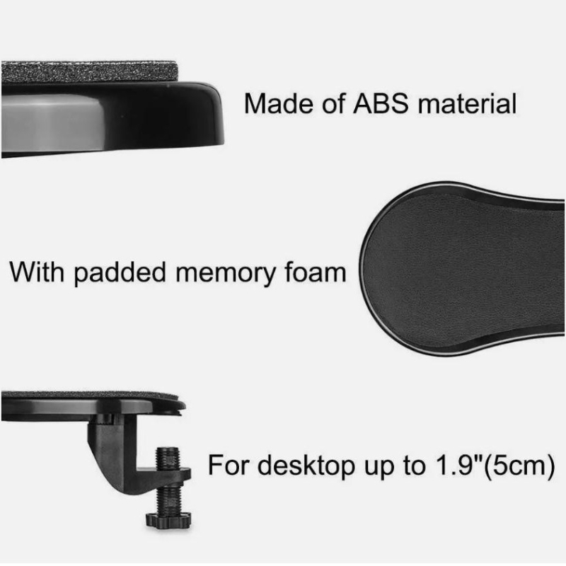 Kompiuterio rankos alkūnės atrama Kompiuterio rankos laikiklis Stalinis alkūnės riešo krašto rankos stalas Pailgintas stalo kilimėlis