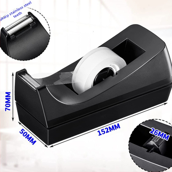 Tiesioginio pardavimo 624 vidutinio dydžio pjovimo stalo stalo stalo tipo lipnios juostos laikiklis mažo šerdies juostos pjaustytuvo raštinės reikmenų guminis laikiklis