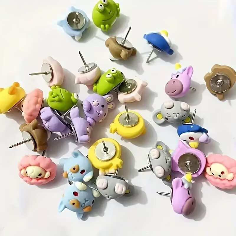 Mieli gyvūnų smeigtukai iš tarpvalstybinio dizaino, kūrybinga animacinių filmukų nuotraukų siena, pranešimų lenta, kamštinė lenta, fiksuoti smeigtukai, tiesioginiai pardavimai iš gamyklos.