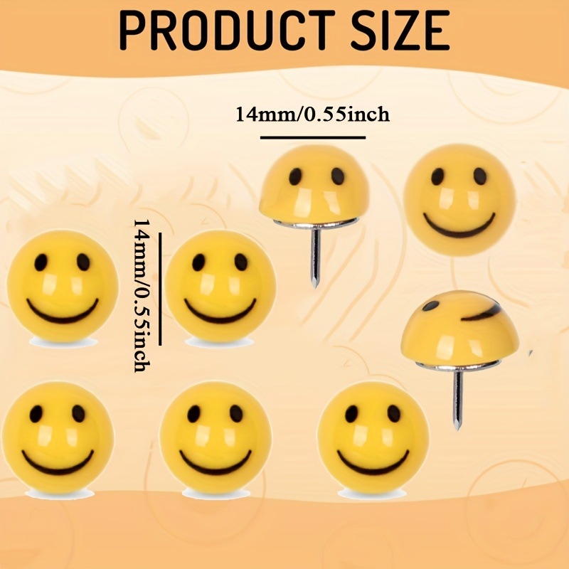 Tiesioginė prekyba tarpvalstybiniu mastu, kūrybingi šypsenėlių smeigtukai, šypsenėlių smeigtukai, kamštinė lenta, presavimo vinys, nuotraukų siena, dekoratyvinės vinys, žemės smeigtukai