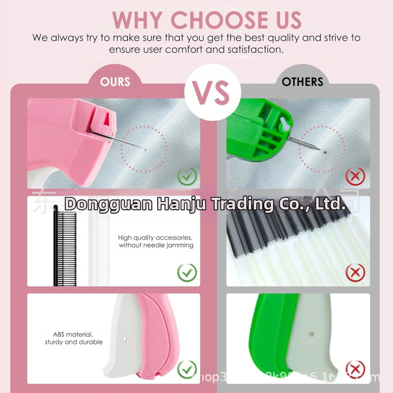 Пистолет за шиене Quick Clothing Fixer, инструмент за шиене на дрехи, етикет за лепило, игла за пистолет, държач за юрган