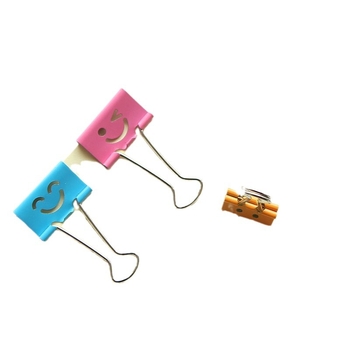 Χαμογελαστό πολύχρωμο μακαρόν με μακριά ουρά κλιπ κλιπ αρχειοθέτησης κλιπ ουράς σιδερένιο κλιπ εισιτηρίων για μεγάλα και μικρά χαρτικά γραφείου E18