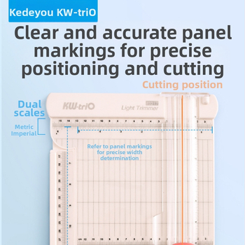 Kedeyou 13217 papīra griezējs taisnas līnijas locīšanas papīra griezējs studentu biroja sertifikāta fotopapīra griezējs griešanai