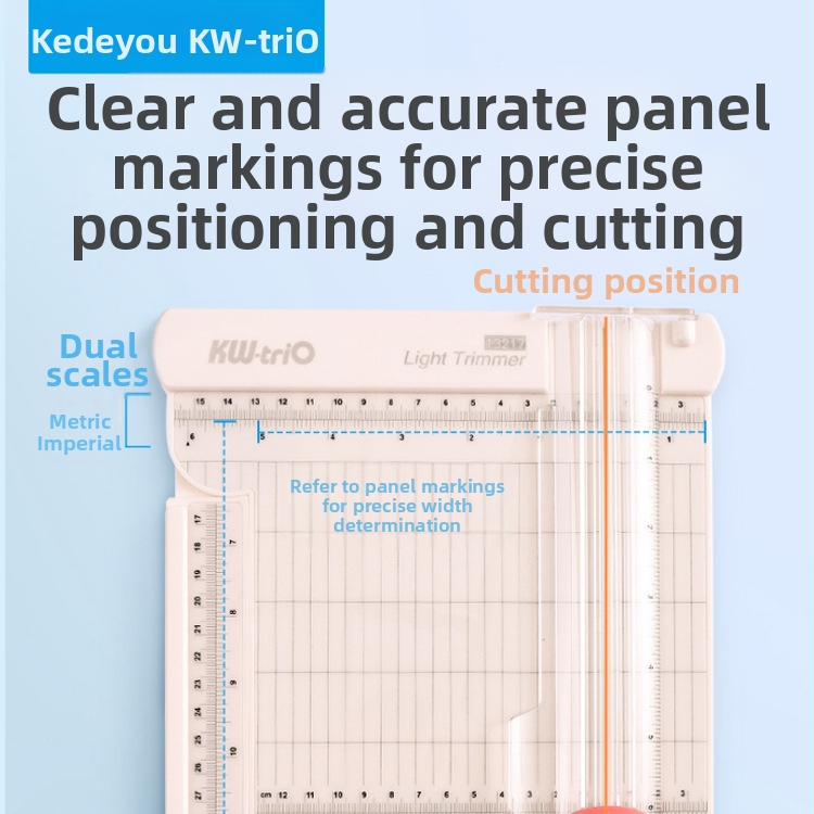 Kedeyou 13217 резачка за хартия с права линия, сгъваема резачка за хартия за студентски офис сертификат, резачка за фотохартия