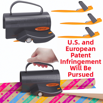 Ietinamā papīra griezējs papīra griezējs Rullējiet ietinamo papīru ar rokturi papīra griezējs papīra griezējs