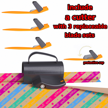 Ietinamā papīra griezējs papīra griezējs Rullējiet ietinamo papīru ar rokturi papīra griezējs papīra griezējs