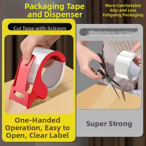 Прозрачна опаковъчна лента с диспенсър за доставка и обработка, може да запечата всички видове кутии