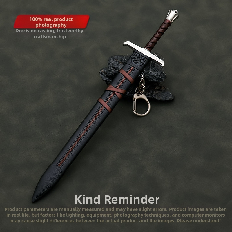 Клетва за бой на крал Артур, меч на победата, 22 см, метална обвивка, модел оръжие, колекция, орнаменти