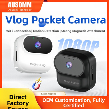 Nauja tarpvalstybinė kamera A8 naminių gyvūnėlių kamera HD Wifi stebėjimas dviračių kišenėje ant galvos tvirtinama kamera gamykloje