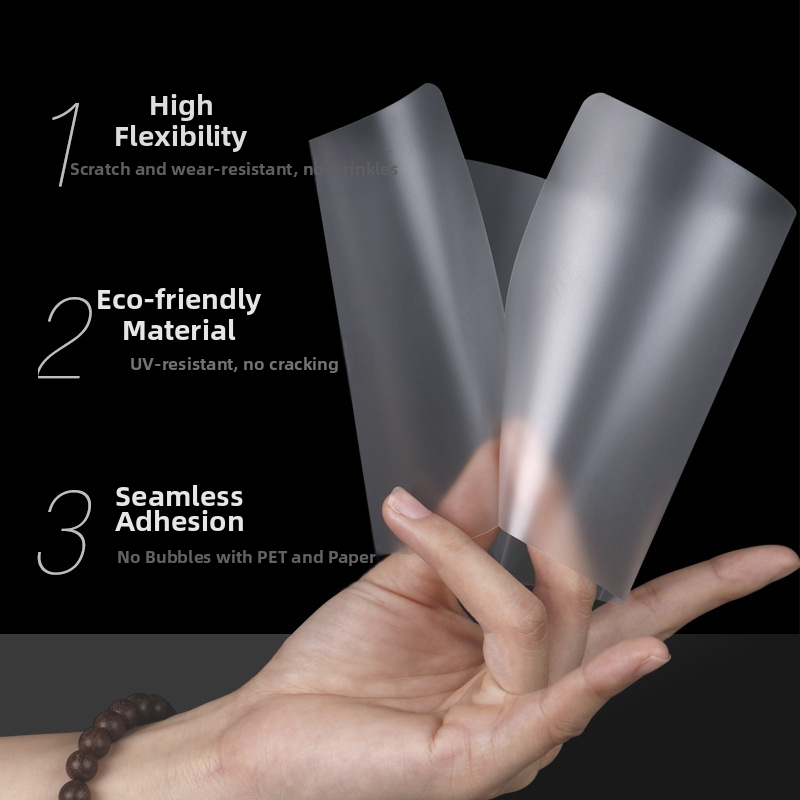 Пластмасово запечатващо фолио 6-инчово 5-инчово 7-инчово ламиниращо фолио A4 4R защитно фолио за карти 4-инчово ламиниращо фолио A6 A3 пластмасово запечатващо фолио 7C8 копринено 8C