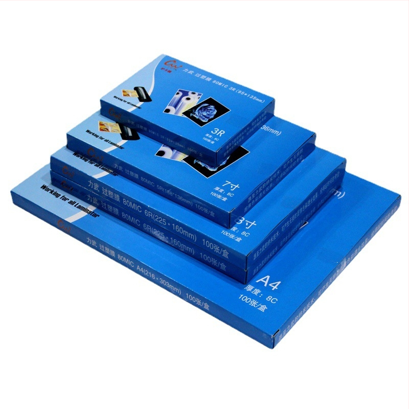 Пластмасово запечатващо фолио 6-инчово 5-инчово 7-инчово ламиниращо фолио A4 4R защитно фолио за карти 4-инчово ламиниращо фолио A6 A3 пластмасово запечатващо фолио 7C8 копринено 8C